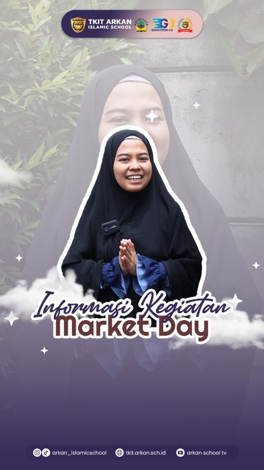 Maa syaa Allaah, tabarakallah see you soon ayah bunda dan ananda di acara Market Day TKIT Arkan Cendekia 🥳#sekolahbekasi #sekolahramahanak #sekolahdigital #sekolahsehat #tkitarkanislamicschool #ppdbtk #tkitarkanislamicschool #sekolahsunnah #sekolahaman #sekolahislamterpadu #sekolahtk #marketday