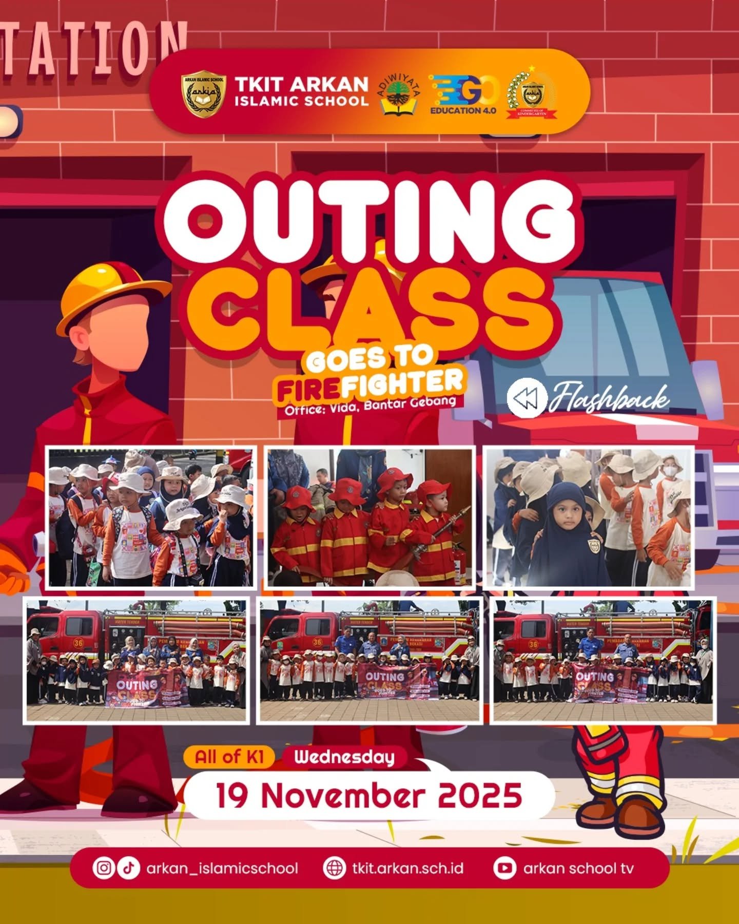 Maa syaa Allaah, outing class Day 1 K1 😍