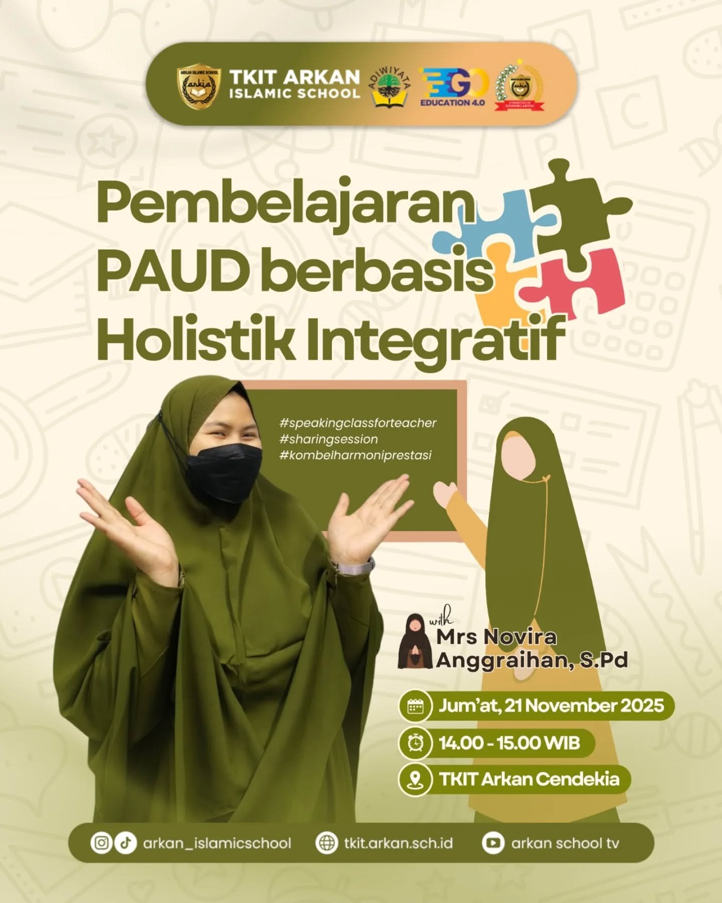 Upgrade ilmu dulu untuk guru-guru shaliha 🤍🤗🥰