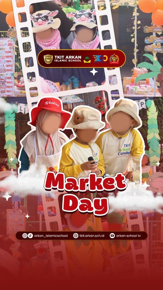 Maa syaa Allaah, alhamdulillaah telah berlangsung kegiatan Market Day 2 hari kemarin 🥰🤗Senang sekali melihat antusias ayah bunda dan ananda Sholih Sholihah selama 2 hari kemarin.Tidak lupa juga kepada warga sekolah Arkan Cendekia yang ikut meramaikan.Semoga kegiatan Market Day hari kemarin dapat memberikan pengalaman yang berkesan untuk ananda shalih-shalihah ya 🤗 aamiin#sekolahbekasi #sekolahramahanak #sekolahislamterpadu #sekolahsunnah #tkitarkanislamicschool